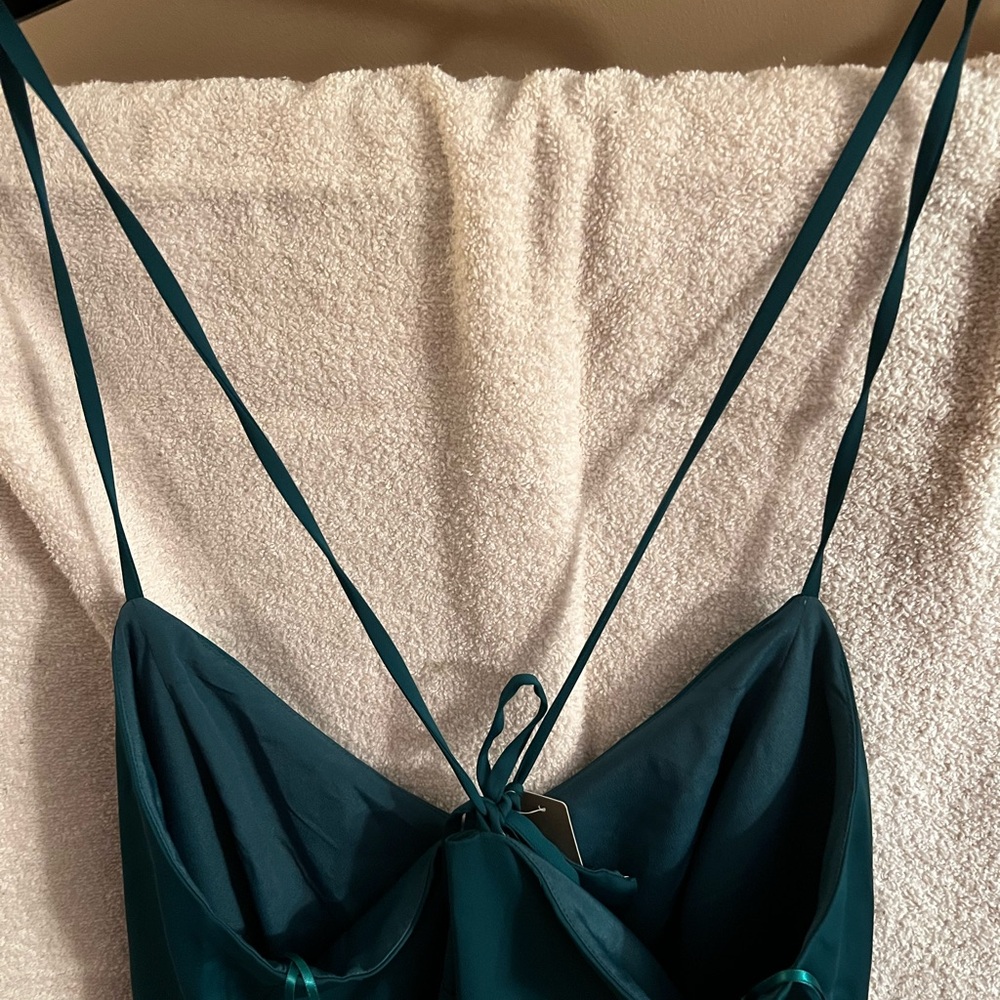 J. Crew long green dress